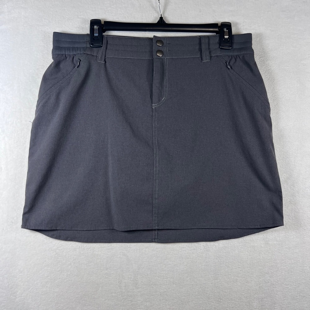 Kuhl Konfidence Skirt Built in Shorts Size 10 Gray Hiking Athletic Skirt Pockets